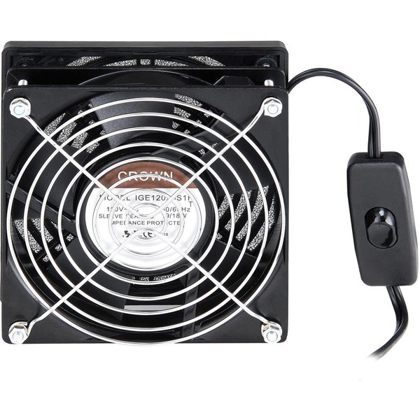 Global Industrial AC Fan Kit, For Computer Security Cabinet & Audio-Visual Cart 249189